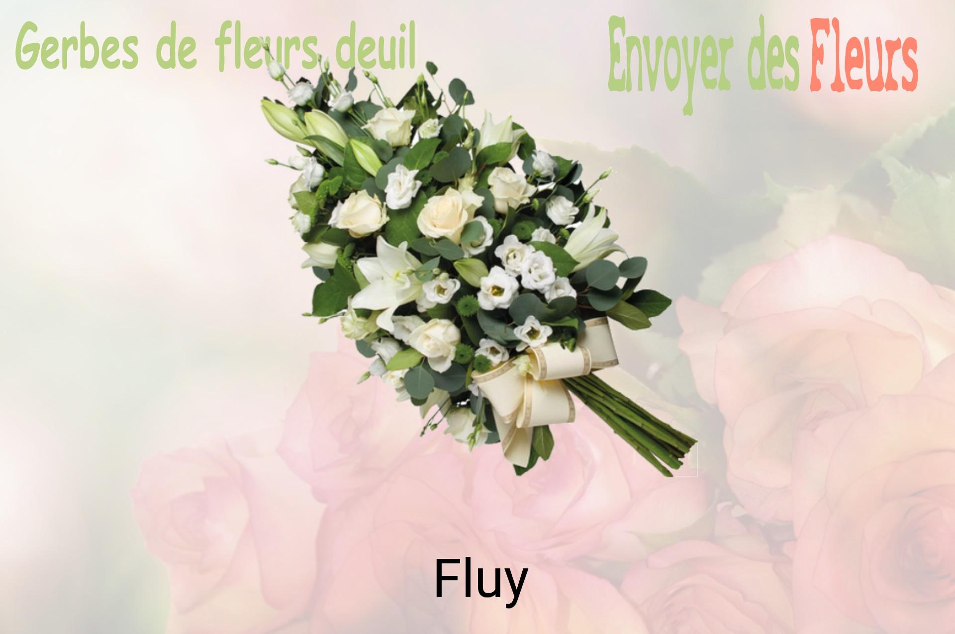 Gerbe de fleurs de deuil livrée à Fluy